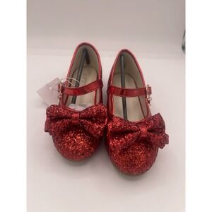 Little Kid Girl Glitter Princess Low Heel Fancy Party Dress Up Shoes Size 9